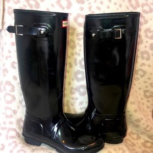 NWOT Hunter Original Wellington Tall Glossy Rainboot